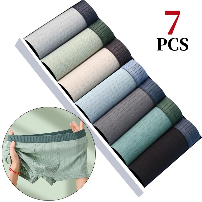 Boxer Brief Pack Cotton - 7 قطعة/الوحدة الرجال ملابس داخلية قطنية