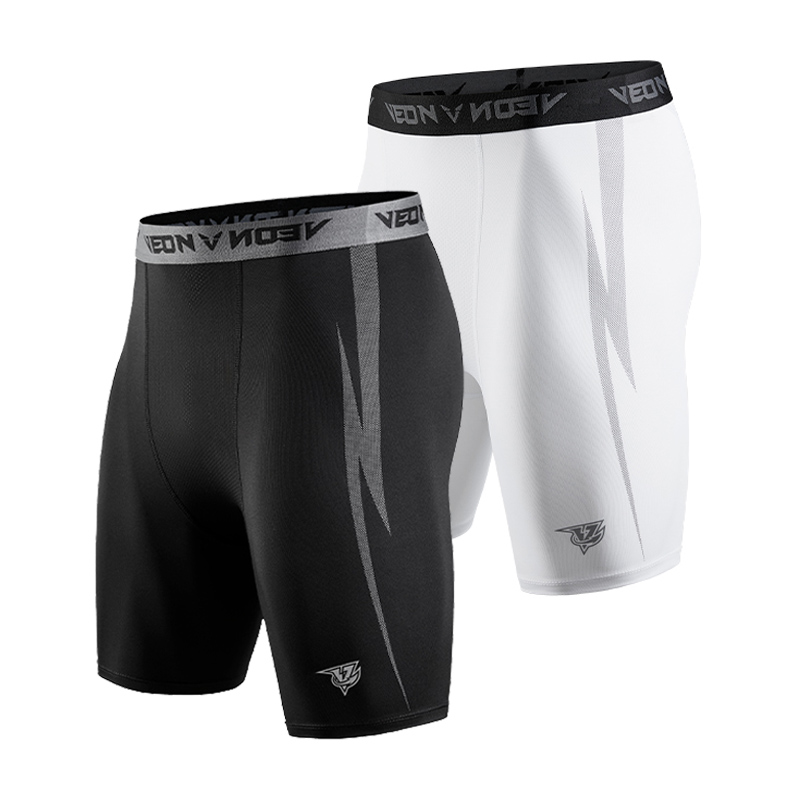 Compression Shorts Athletes - شورت ضغط أسود للرجال سبانديكس شورت