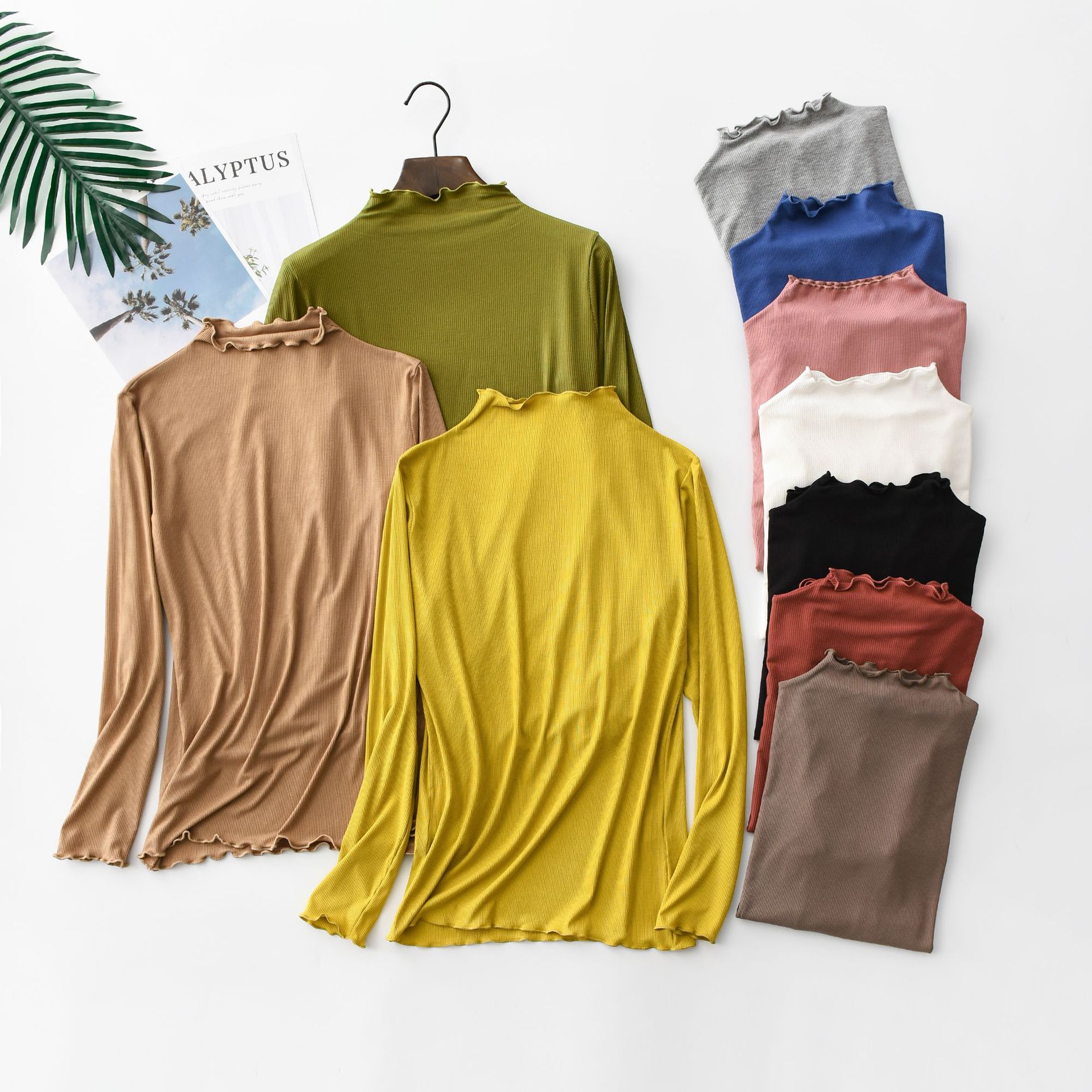 Undershirt Crew Neck - قميص نسائي بأكمام طويلة ، قميص