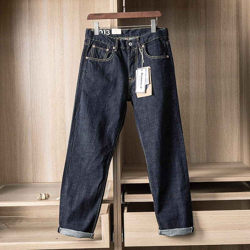 Levis Jeans 501 - بنطلون جينز ياباني خام أزرق مغسول