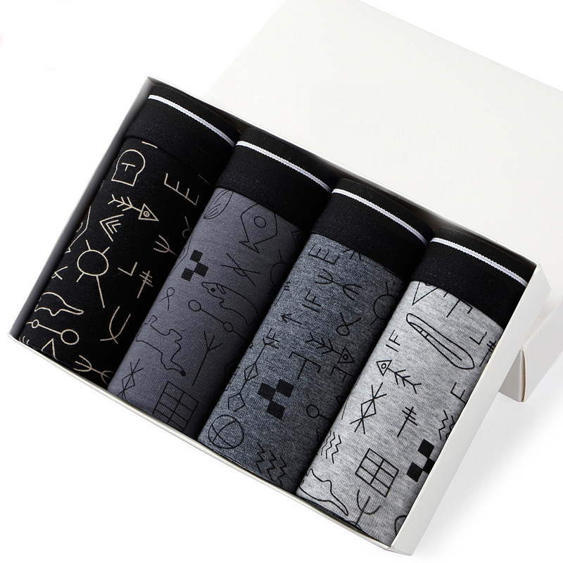 Boxer Brief Pack Cotton - ملابس داخلية قطنية مثيرة للرجال ،