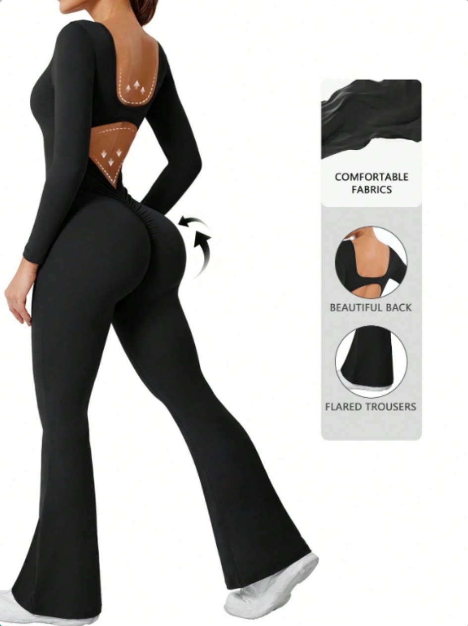 Compression Long Pant - بدلة رياضية مضغوطة بأكمام طويلة بلون