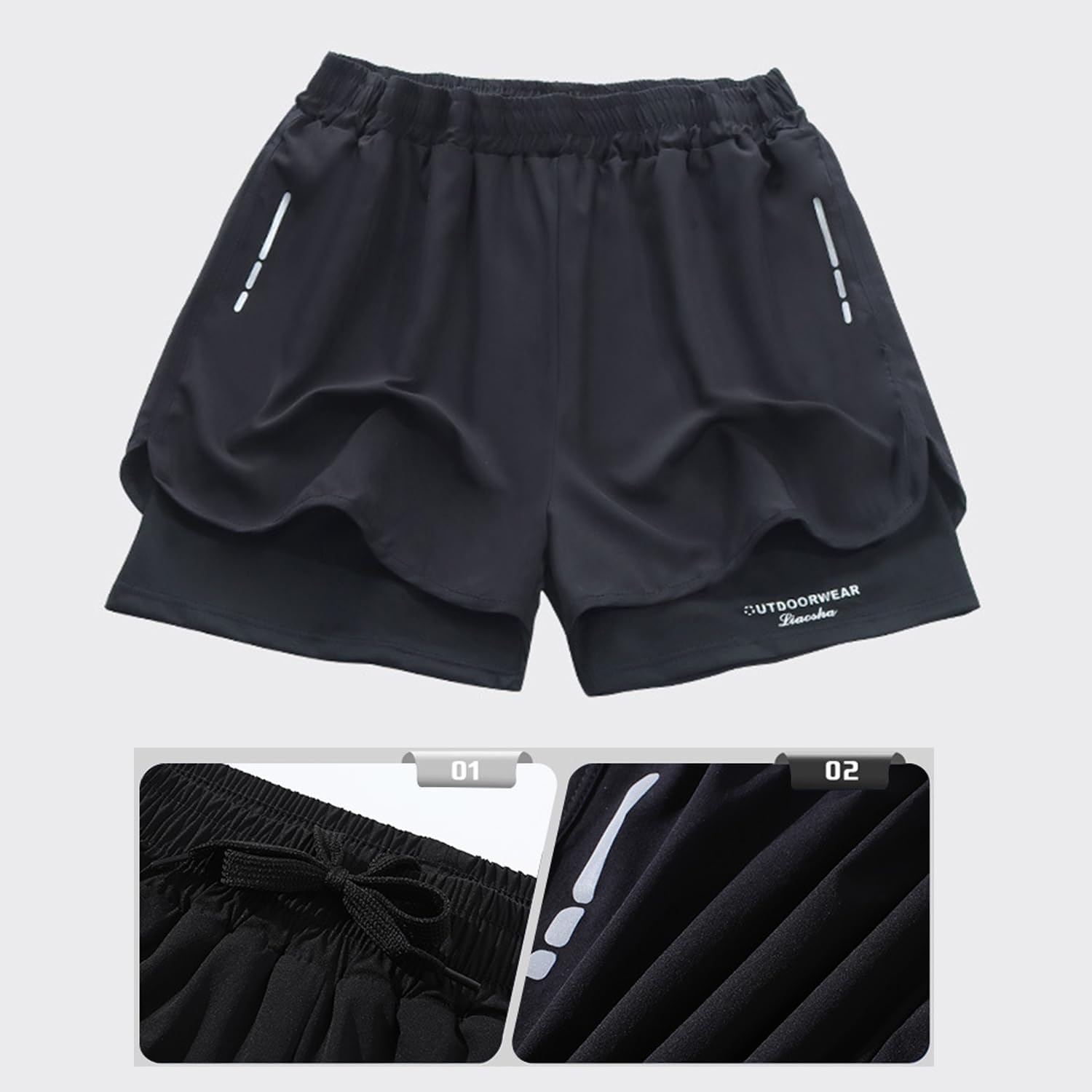 شورت سباحة رجالي سريع الجفاف م - مراجعة Compression Shorts Athletes وسعره