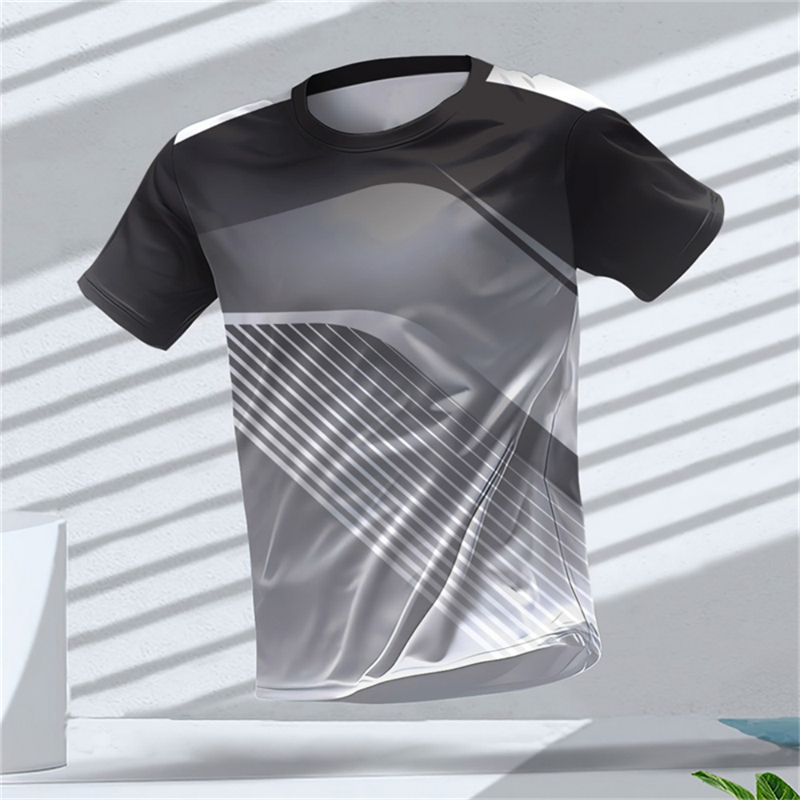تي شيرت رياضي للرجال بأكمام قص - مراجعة T Shirt Tight Fit وسعره