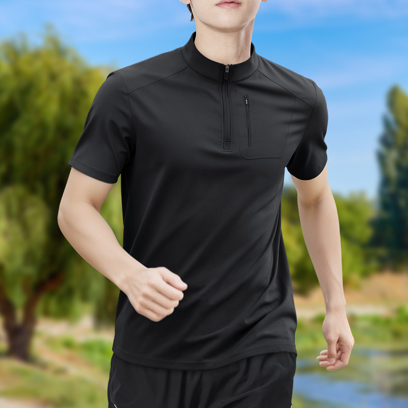 تي شيرت رجالي نصف سحاب عالي ال - مراجعة T Shirt Tight Fit وسعره