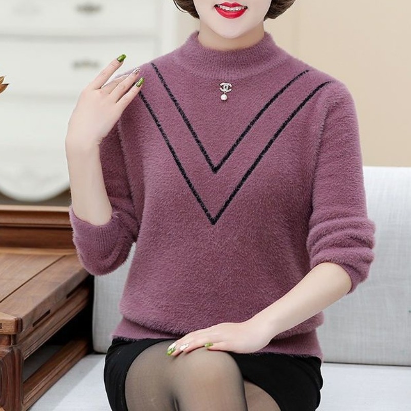 بلوفر نسائي بقبة رقبة مستديرة  - مراجعة Undershirt Crew Neck وسعره